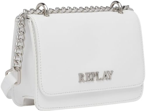 Replay Damen Handtasche aus Kunstleder, Optical White 001 (Weiß), Onesize