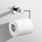 SARIHOSY Square Toilet Roll Holder - Grey Chrome Free Standing and Self Adhesive - White and Silver Bathroom Accessories - Stick on Towel Holder