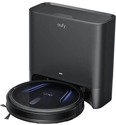 eufy RoboVac G40+ Robot Vacuum Cleaner with Self-Emptying Station, Strong Suction, WiFi Connected, Planned Pathfinding, Ultra-Slim Design, Quiet, Compatible with Alexa, Perfect for Daily Cleaning