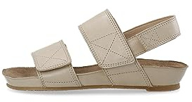 CA'SHOTT A/S Damen CASAVA 61200267 Velcro Leather Flache Sandale, Taupe, 40 EU