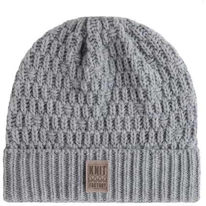KNIT FACTORY - Jaida Mütze - Grau - One Size