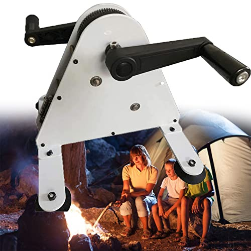XDLYWUZIQ 50w/100w Handkurbelgenerator Dc-Ausgang 1-35v Tragbares Handkurbel-ladegerät, Notstromversorgung Outdoor Power Camping Für Notfälle Im Freien,50W