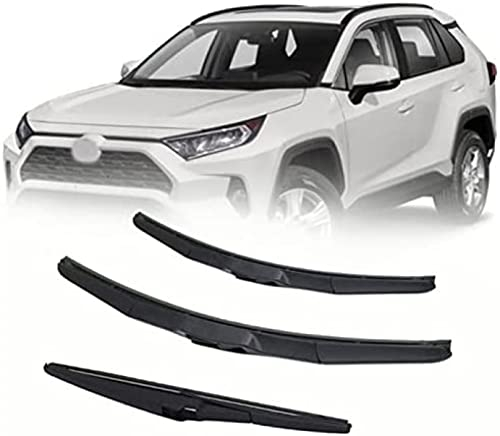 Juego de escobillas limpiaparabrisas Delanteras y traseras de Coche, para Toyota RAV4 RAV-4 XA50 2019 2020 2021, escobilla limpiaparabrisas