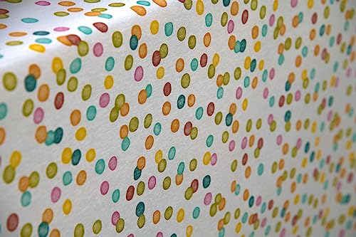 Staab's Stoff wasserabweisend Baumwolle beschichtet verschiedene Dekore (in 50cm Schritten) (Breite 140 cm x Länge wählbar) (Konfetti bunt)