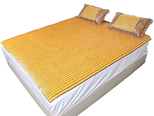 Kühlende Matratze, Bambusmatten-Topper, Sommerkühle Isomatte, Faltbare Sommerbettmatte, Glatte, atmungsaktive, klimatisierte Matte ist notwendig zum Schlafen im Sommer, für Zuhause