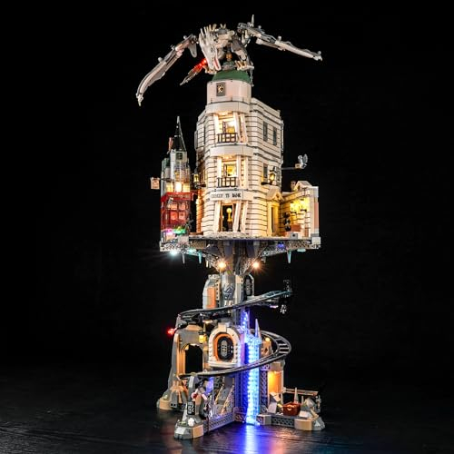 cooldac Led Licht Kit Kompatibel mit Lego 76417 Gringotts Zaubererbank Sammleredition(nur Beleuchtung, Keine Modelle), Kreative Dekorlichter Set Kompatibel mit Lego 76417 Harry Potter Gringotts