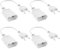 ZIOYA 4 Pièces Prise Plate Rallonge Electrique Plate 0.2M Extension Cord Câble pour Les Appareils Ménagers de Projecteur de Lampe de Moniteur D'ordinateur de Télévision-Blanc