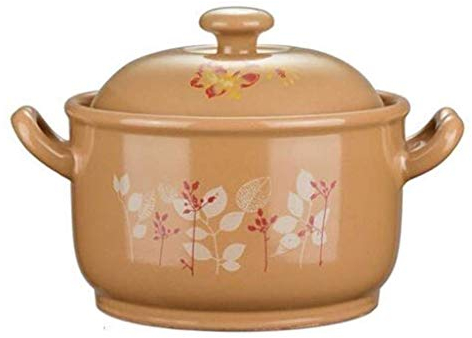 TEmkin Ceramic Casserole, Non Stick Casserole, Ceramic Soup Porridge Pot High Temperature Flame Stew Pan