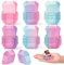 2ooya Pirottini quadrati di carta per cupcake, 600 pezzi, standard, rosa, viola, sfumati, usa e getta, ideali per compleanni, matrimoni, baby shower