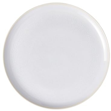 like. by Villeroy & Boch – Crafted Cotton Speiseteller 26 cm Weiß, Spülmaschinenfest, Mikrowellensicher, Teller, Geschirr Stapelbar Keramik, Essteller, Pottery-Look, Premium Porzellan