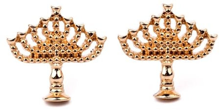 Aotiwe Boutons Manchette, Boutons Manchettes Vintage Forme de Chandelier Or Rose en Alliage
