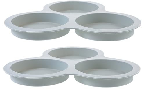 MILISTEN Molde de Silicona para Freidora de Aire Bandeja para Muffins Antiadherente para Moldes de Muffins