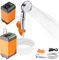LYCEBELL Douche de camping portable avec batterie de 4800 mAh - Douche de camping d'extérieur 12 V - Pompe de douche mobile - Douche extérieure avec buse de douche et tuyau avec alimentation