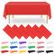 NACHLYNN 6 Stück Einweg Tischdecke 137 x 274 cm Rot Rechteckige Tischabdeckung Wasserdicht Gartentischdecke für Festivals Party Hochzeiten Brautpartys Geburtstag Dekorationen