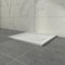 Aquariss SMC Slate Effect Shower Enclosure Tray 900x700mm Rectangular Wetroom Shower Base White