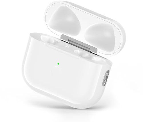 MIOLLYBO Wireless Charging Case Compatible with AirPods 3rd Generation, Replacement Charging Case with Bluetooth Pairing for AirPods 3rd, Sync Button & Lightning Port (White)