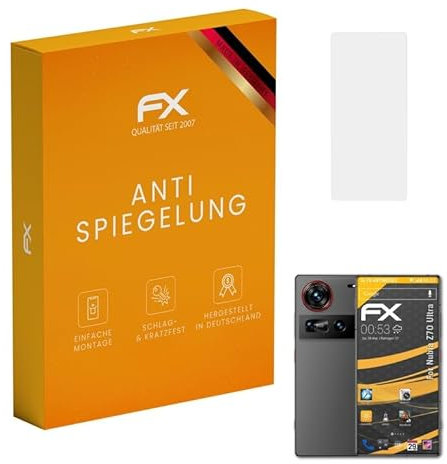 atFoliX Protecteur d'écran compatible avec Nubia Z70 Ultra Film Protection d'écran, antiréfléchissant et absorbant les chocs FX Film Protecteur (3X)
