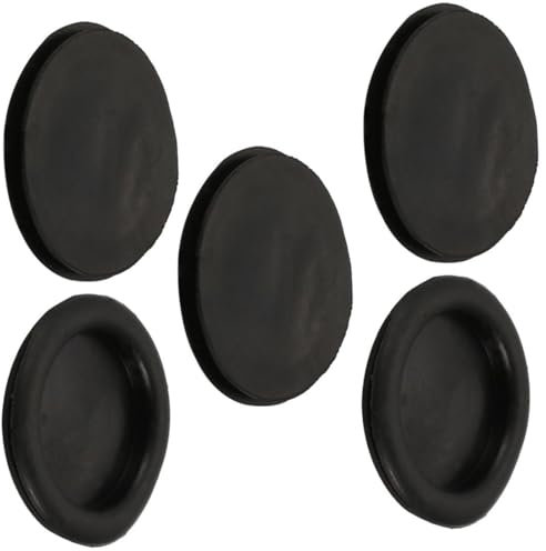 TA-VIGOR Gummidichtungen, 45 mm, schwarze Gummidichtungen, elektrische Löcher, Kabeldichtungen, Schutz für Drähte, Stecker, Kabel, Löcher, Auto, Boot, Pumpe, Sanitär, Kabelverdrahtung, 5 Stück