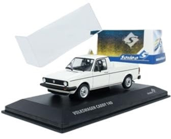 YCNXEB Miniatur Modelle 1 43 Für Volkswagen Caddy Grau Pickup LKW Legierung Modell Spielzeug Kit Kinder Auto Geschenk Sammlung Originalgetreue Nachbildung(White)