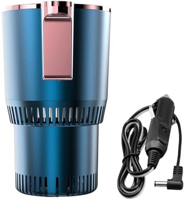Zymoplas Calentador de Tazas Inteligente para Coche, eléctrico, Duradero, de Larga duración, cómodo y con calefacción, Azul