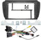 Marco Radio para Seat para Ibiza 6J 2008-2013 Panel Estéreo 2DIN 9 Pulgadas Arnés Cables Adaptador Cable Alimentación Y Decodificador CANbus Marco Radio Coche(Frame and Canbus)