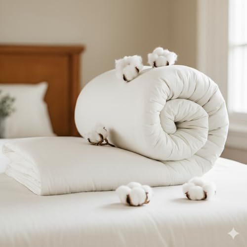 Opulent Home 13.5 Tog Winter Duvet Single – Premium 100% Cotton Cover, Hypoallergenic Warm Quilt for Cold Nights – Soft, Breathable & Cosy Heavyweight Bedding for All-Night Comfort