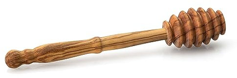 Continenta Olive Wood Honey Dipper, Light Brown, One Size
