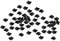Trimming Shop Carré Pyramide Forme Tête Clou Clous Cuir Rivet avec 1pc Fixation Main Outil pour DIY Loisirs Créatifs, Maroquinerie, Vêtements, Sacs à Main Embellissement (50pcs) - Noir, 8mm