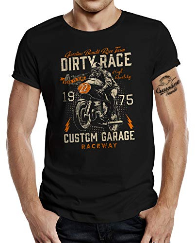 Biker Motorcycle Racer T-Shirt: Dirty Race