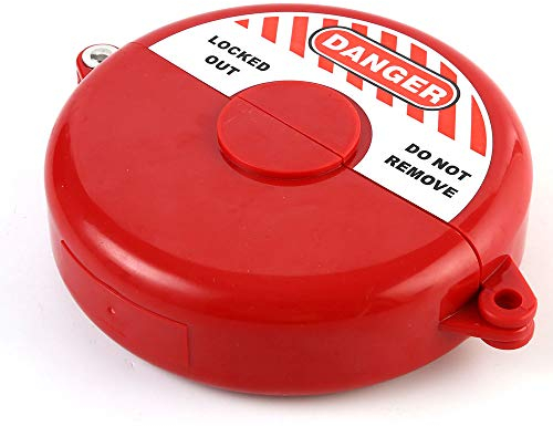 POFET el sistema de candado de bloqueo de válvula de puerta, bloqueo de válvula de compuerta compatible con cerraduras de grifo – para válvula de 2,5 – 5 pulgadas