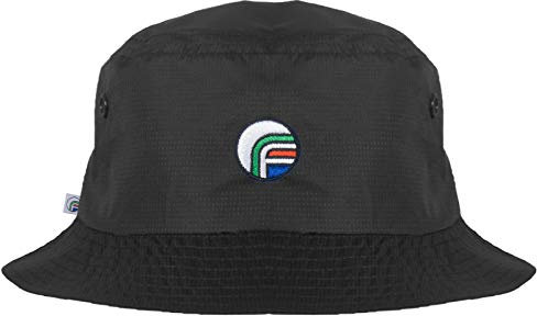 fan originals Bucket Hat - Classic All Black - Embroidered Logo L/XL