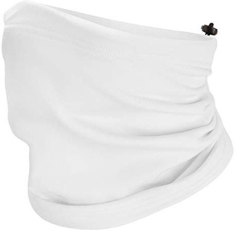 Ladeheid Damen Herren Schlauchschal Winter Halswärmer Multifunktionstuch LA-153 (Weiß, XXL)