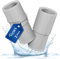 VIOKS Set 2x Waschmaschine Ablaufschlauch Adapter 21 auf 19 mmØ - Wasserschlauch Adapter Waschmaschine Abfluss Adapter, Waschmaschine Ablauf Adapter