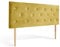 INTENSE DECO Tête de lit capitonnée Théa 160cm Velours Jaune Moutarde