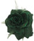 Haarspange mit Rosenblume, groß, Flaschengrün, Haarschmuck, elastisch, Hochzeitshaarblume, 1 Stück