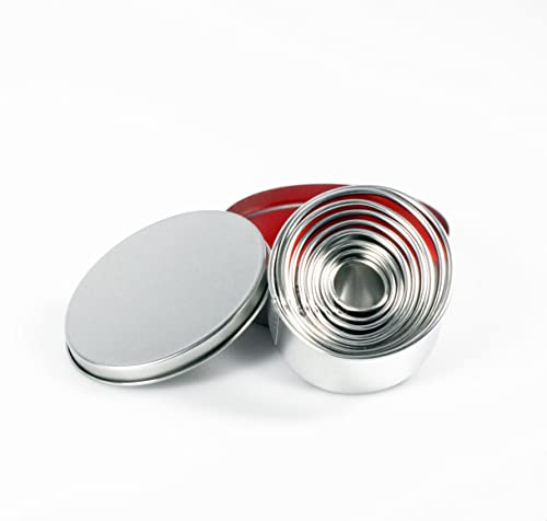 Kerafactum Backformen Backen Oval Kuchen Form Kekse Plätzchen ovale Ausstechformen Ausstecher Plätzchenformen Garnierausstecher Eier Ei 9 Formen Teile für Kuchenteig Kuchenform & Aufbewahrungsdose