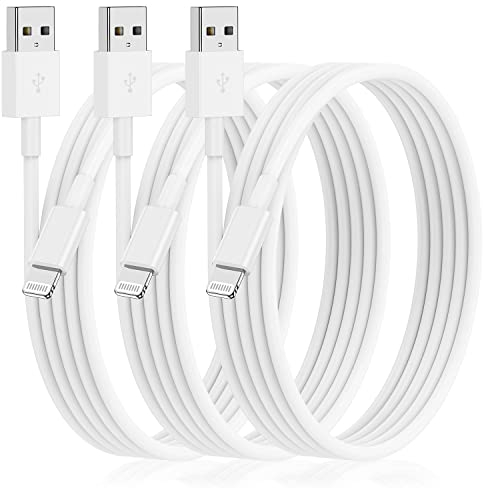 3er-Pack 3 m iPhone-Ladegerät, Apple Lightning-Kabel 3 m, [Apple MFi-zertifiziert] Ladekabel, für iPhone14 Pro Max/ iPhone13/iPhone12 Pro/Mini/Plus/iPhone SE