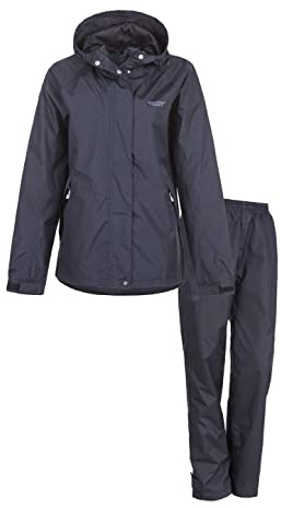 WEATHER REPORT Damen Regenanzug Carlene mit umwelfreundlicher Beschichtung (PFC-frei) 1001 Black, 44