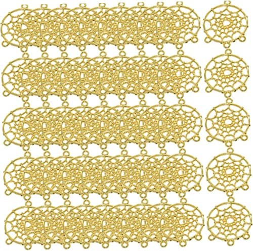 bopely Dream Catcher Charms Anhänger 50 Pcs Metall DIY Schmuck Machen Charms Ohrring -stecker Charms Anhänger Für Handwerksherstellung