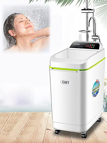 Chauffe-Eau Electrique avec réservoir d'eau, Chauffe-Eau instantané 220V 2000W, Machine De Bain Mobile, Chauffage de l'eau pour cuisine, salle de bain, 100L