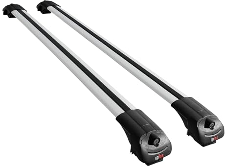 apline Compatible avec Mercedes EQB (X243) 2021-2025 ACE-1 Barres de Toit Railing Porte-Bagages de Voiture Gris Aluminium 2 Barres