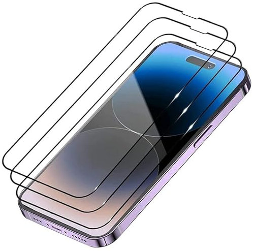 nulala 3 Pièces Verre Trempé pour iPhone 11 Pro, Ultra Résistant Film Protection écran, Dureté 9H, Anti-Rayures, Sans Bulles, Facile à Installer, Protecteur d'écran Compatible avec iPhone 11 Pro