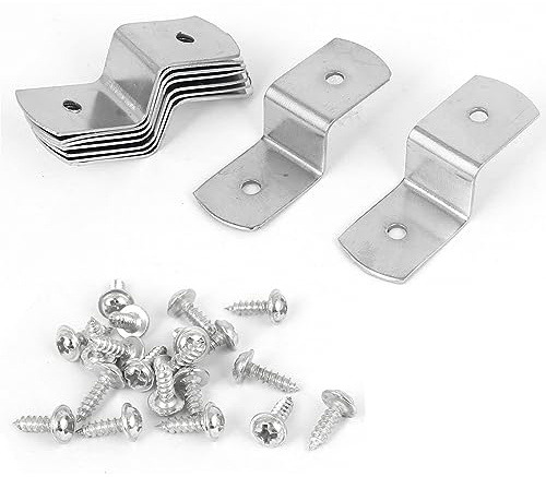 TOP-VIGOR 10 Set Metal Z Shape Photo Picture Brackets Frame Braces with Screws 40mm x 13mm x 11mm