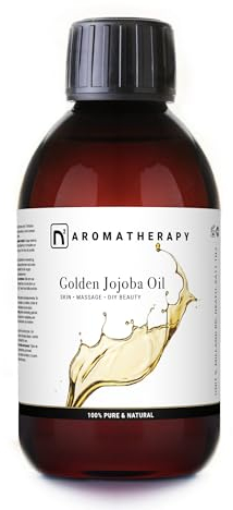 n2 Aromatherapy Aceite de Jojoba - 225ml - para Cabello, Facial, Pelo, Piel, Cuerpo, Masajes, Uñas, Barba