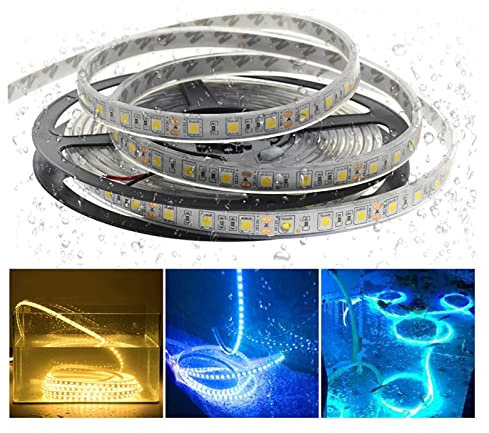 IP67 IP68 Wasserdicht LED Streifen 5050 - Unterwasser Outdoor Sicherheit Flexibles Band - 5m/lot - 60LEDs/M - Weiß/Warmweiß/RGB - Poolleuchten
