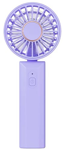 LIEWET Mini Handheld Fan, Neck Fan, Portable Fan Rechargeable, 2500mAh Rechargeable USB Fan, 180° Adjustable,3 Speed Personal Small Desk Fan, Strong Airflow, Super Quiet Purple