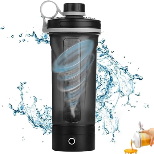 GeRRiT Mixmate Shaker électrique Bouteille 600 ML Shaker Tasse électrique protéine Shaker Bouteille Portable mélange Tasse/USB Rechargeable Shaker Tasse