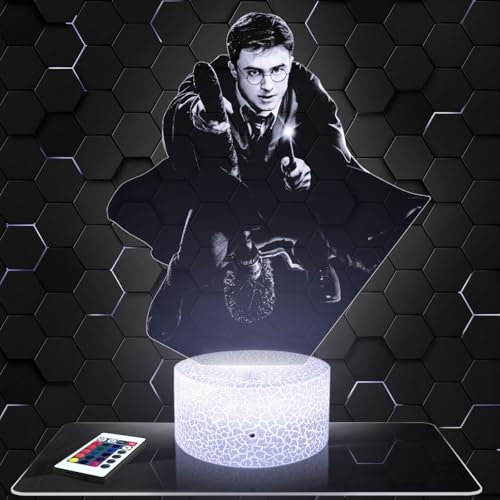 Lampe H Potter décoration chambre garçon fille Lampe 3D Film Fantaisie Magie Idée cadeau H Potter idée cadeau décoration bureau. Idée Cadeau Noel adolescent original TOP