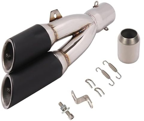 Für CBR500 Motorrad Links Rechts Auspuff Modifizierter Schalldämpfer Mit Abnehmbaren Doppel Löchern DB Killer Motorrad Auspuffrohr Auspuff Abgasanlage(3)