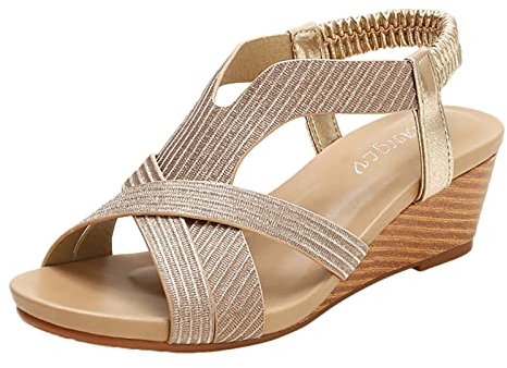 BGFIPAJG Pianta Larga Numero 42 Sandali Estivi Donna Sandali Donna Estive Vera Pelle Tacco Sandali Pelle Donna Zeppa Sandali Con Zeppa Donna Estive Eleganti